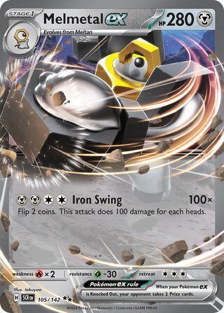 105/142 Melmetal ex - Double Rare