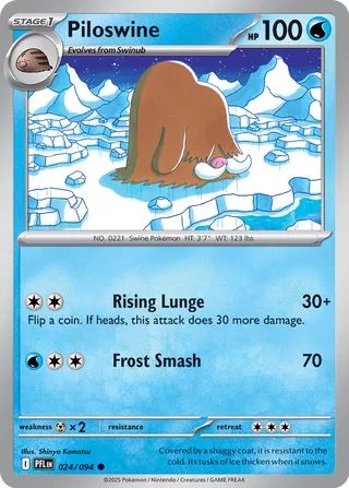 024/094 Piloswine - Common Reverse Holo