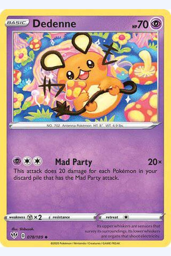078/189 Dedenne - Uncommon - Collectible Madness