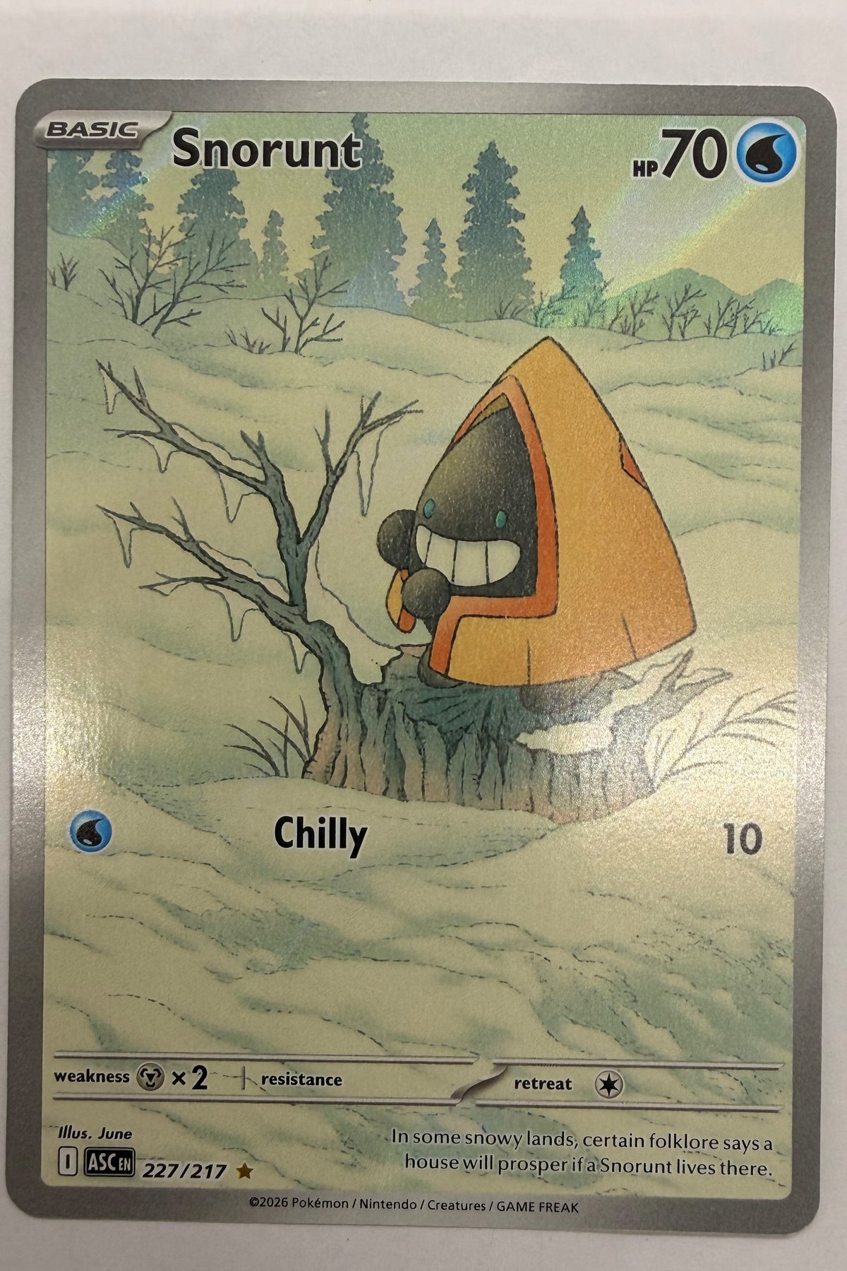 227/217 Snorunt - Illustration Rare NM
