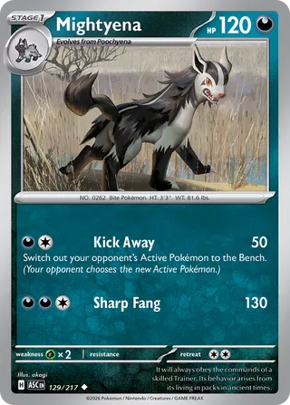 129/217 Mightyena - Uncommon