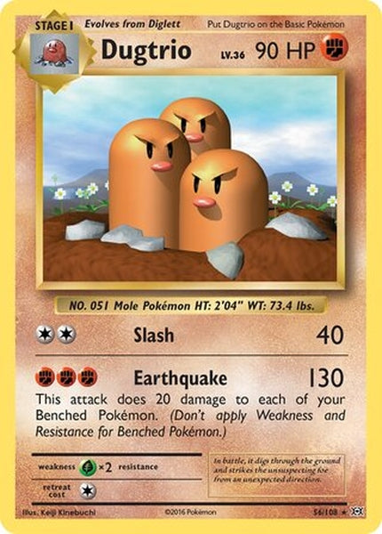 056/108 Dugtrio - Rare