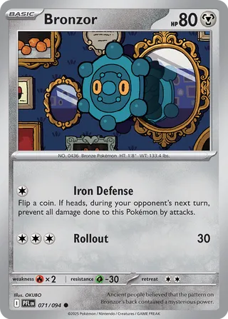 071/094 Bronzor - Common Reverse Holo