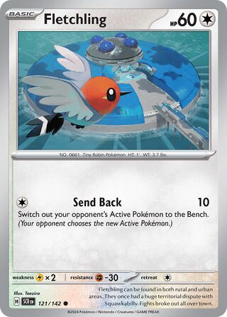 121/142 Fletchling - Common Reverse Holo