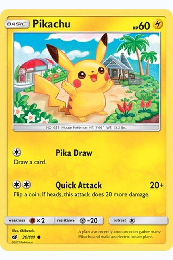 030/111 Pikachu - Common
