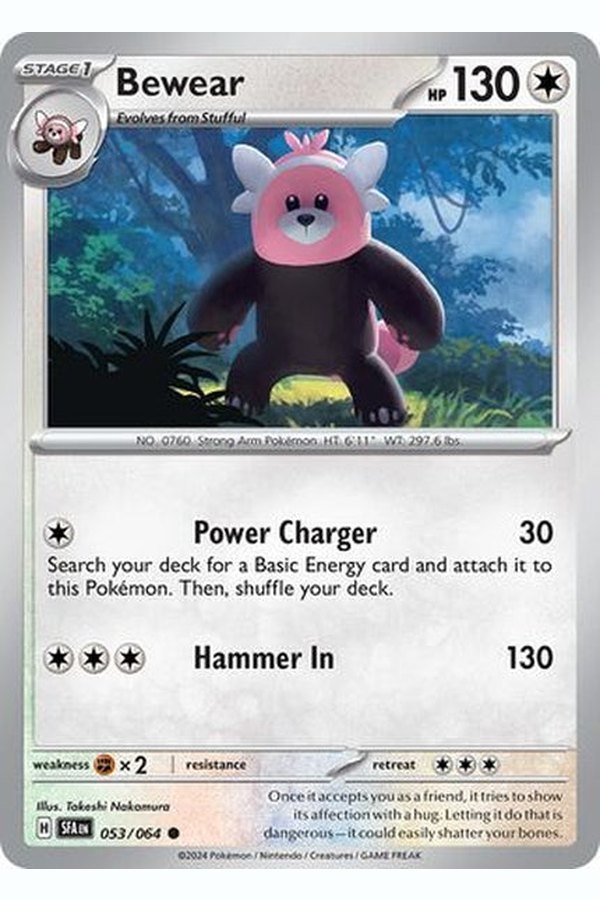 053/064  Bewear - Common Reverse Holo