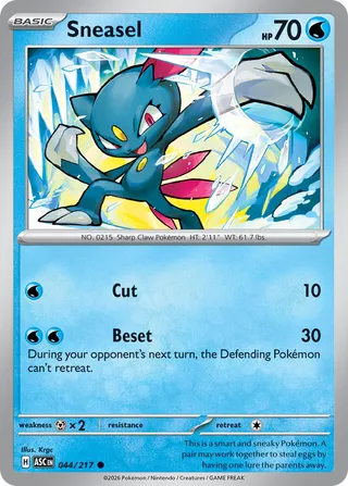 044/217 Sneasel - Common