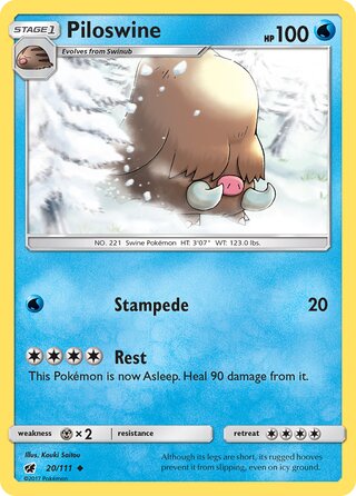 020/111 Piloswine - Uncommon