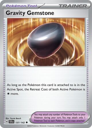 137/142 Gravity Gemstone - Uncommon Reverse Holo