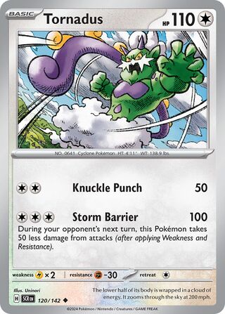 120/142 Tornadus - Uncommon Reverse Holo