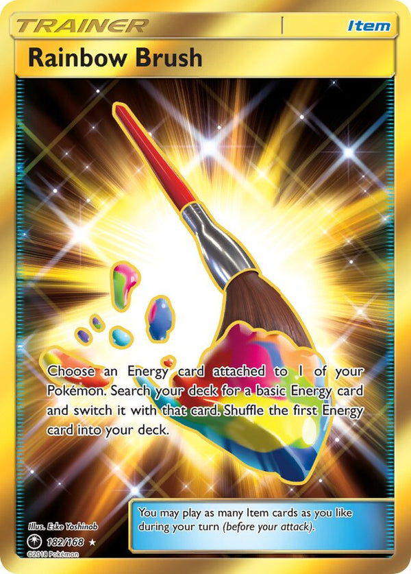 182 / 168 Rainbow Brush - Secret Rare