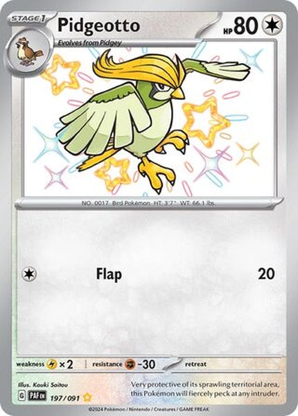 197/091 Pidgeotto - Shiny Rare