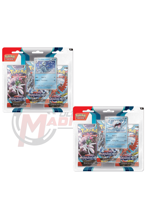 Pokemon - TCG - Paradox Rift Three Pack Booster Blister - Collectible Madness