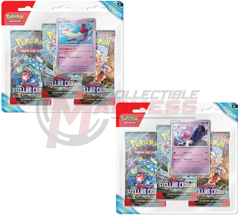 Pokemon - TCG - Stellar Crown Three Pack Booster Blister