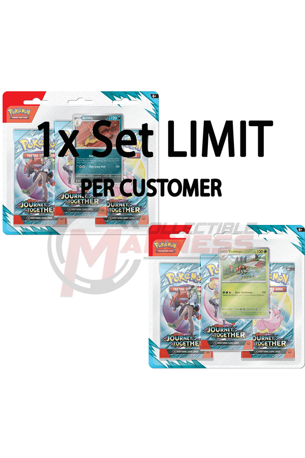 Pokemon - TCG - Journey Together Three Pack Booster Blister