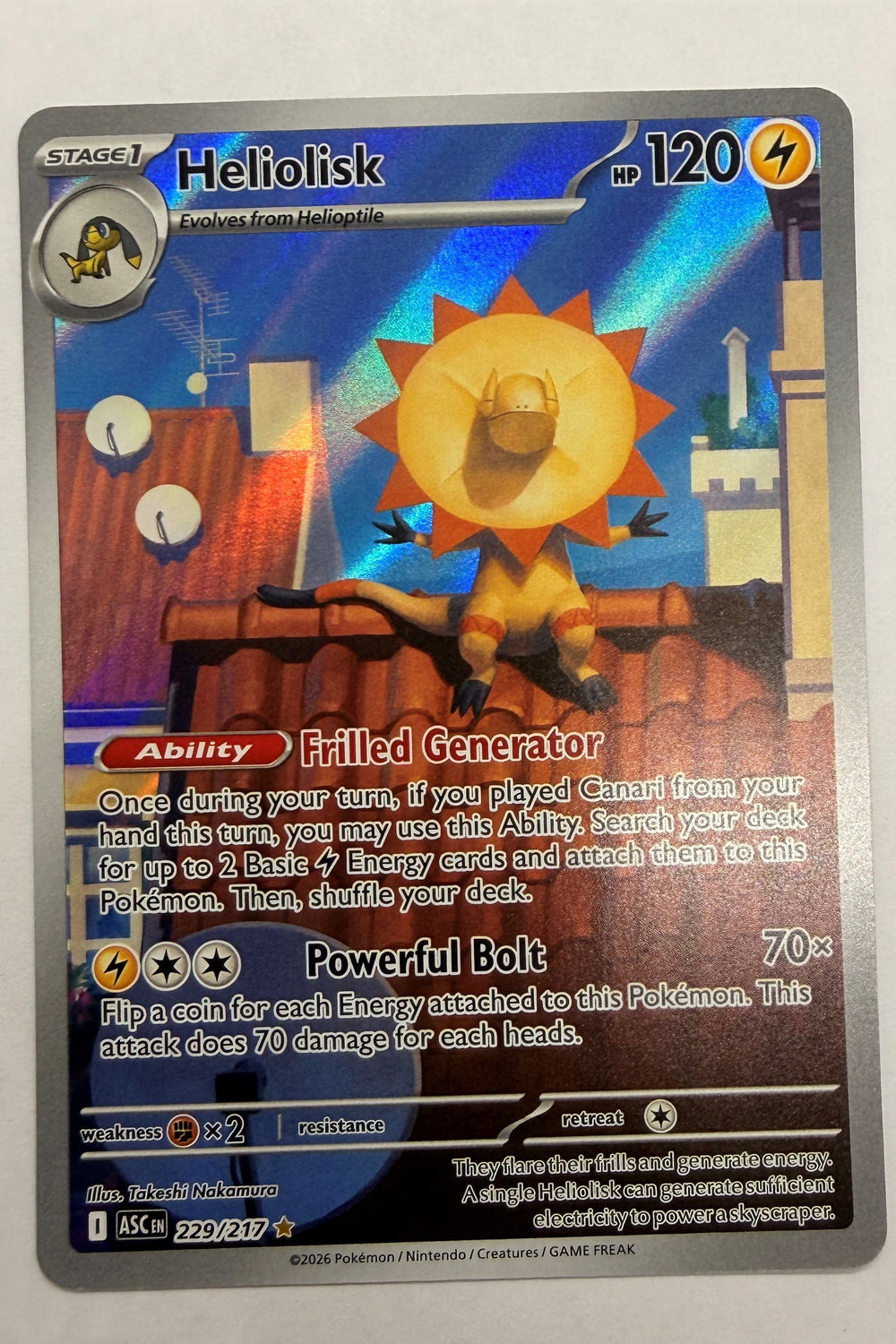 229/217 Heliolisk - Illustration Rare