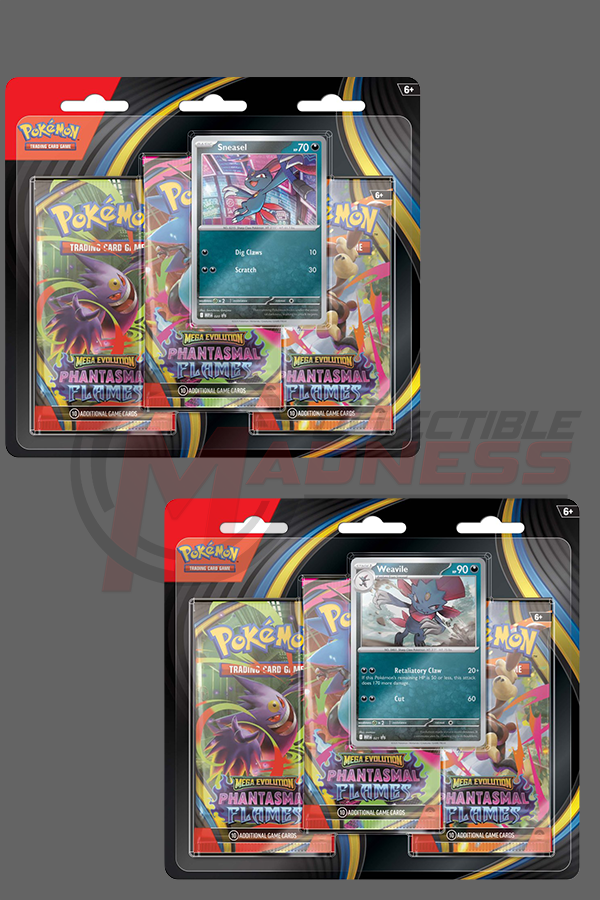 Pokemon - TCG - Phantasmal Flames Three Booster Blister