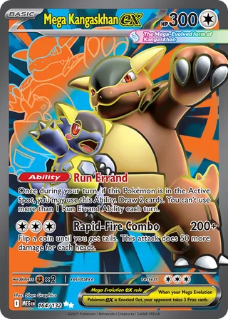 164/132 Mega Kangaskhan ex - Ultra Rare
