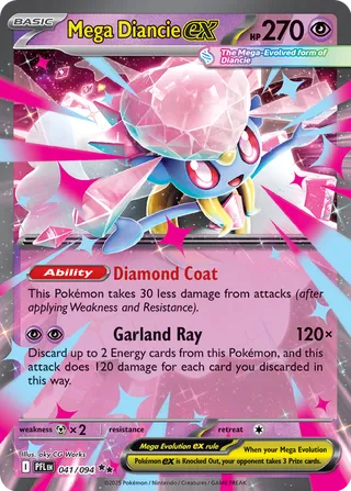 041/094 Mega Diancie ex - Double Rare