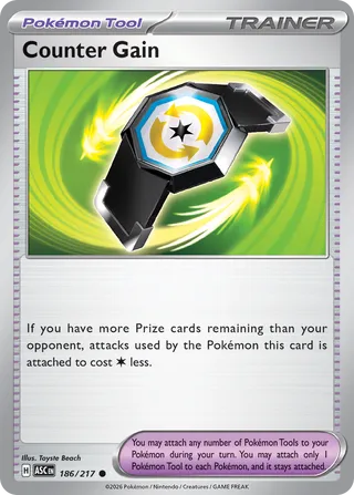 186/217 Counter Gain - Common Reverse Holo