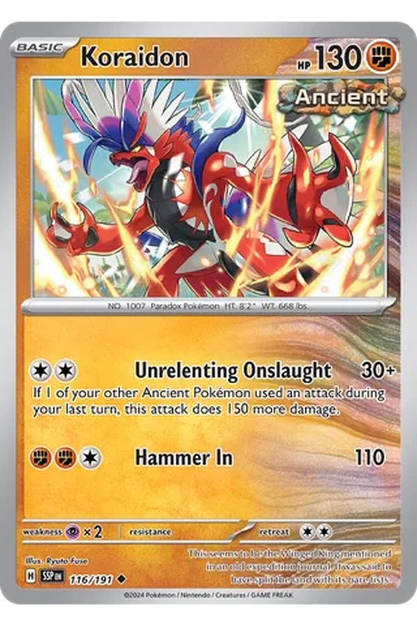 116/191 Koraidon - Uncommon