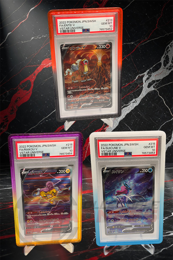 PSA 10 Sequential Set Entei V 213, Suicune V 215, Raikou V 218 - Vstar Universe - Speacial Art Rare