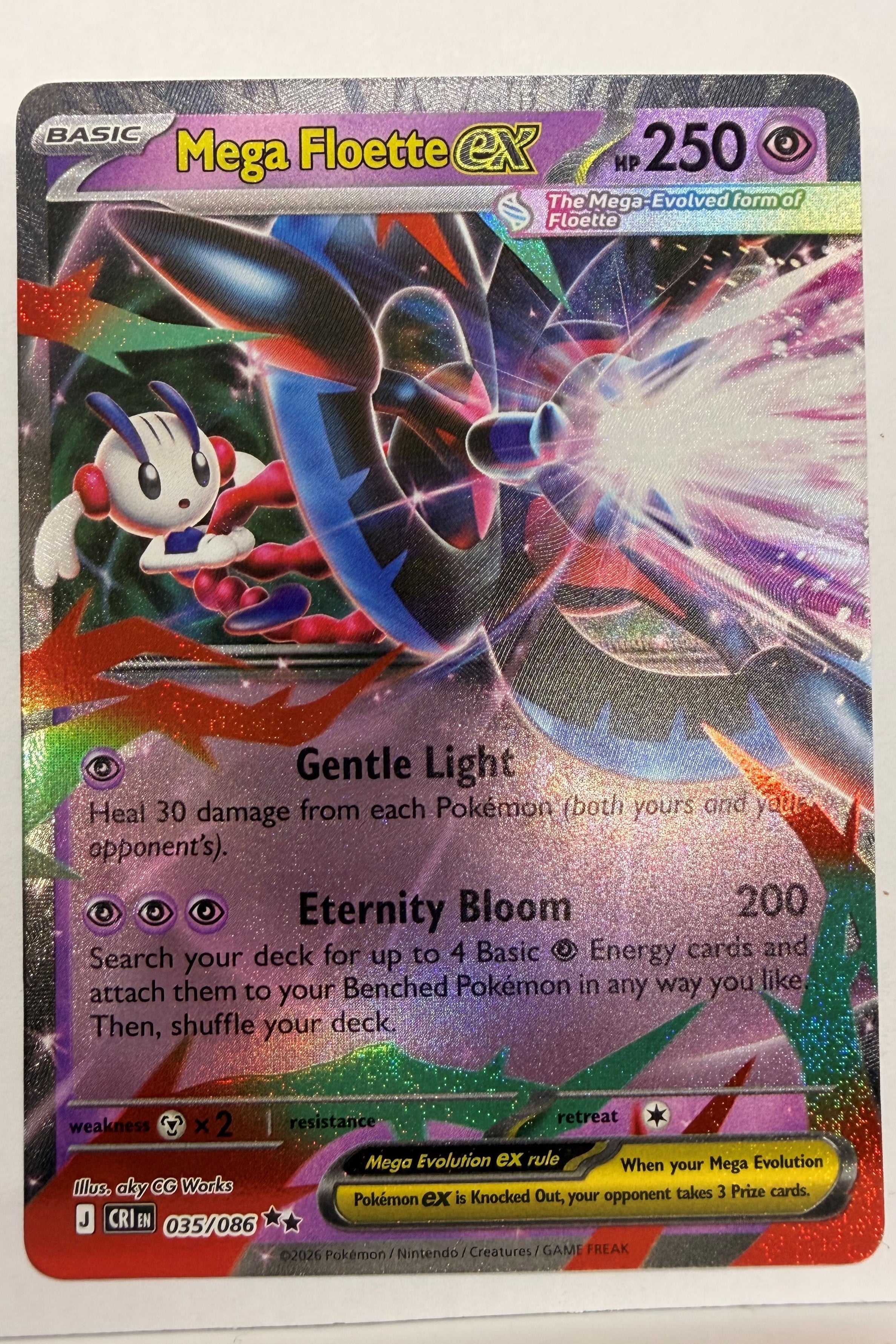 Mega Floette ex 035/086 Double Rare NM- Chaos Rising
