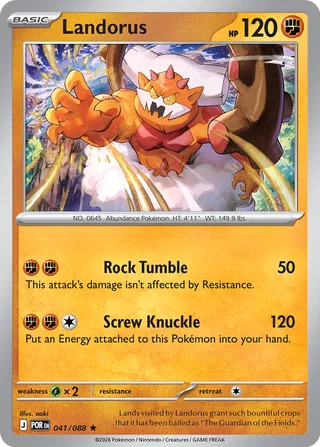 041/088 Landorus - Rare Holo