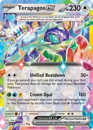 179/217 Terapagos ex - Double Rare