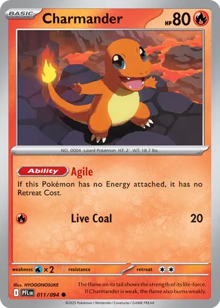 011/094 Charmander - Common Reverse Holo