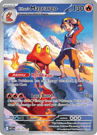 222/217 Ethan's Magcargo - Illustration Rare