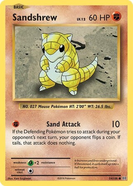 054/108 Sandshrew - Common