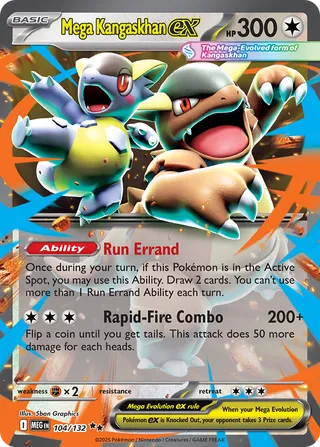 104/132 Mega Kangaskhan ex - Double Rare
