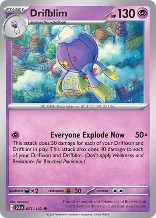 061/142 Drifblim - Uncommon Reverse Holo