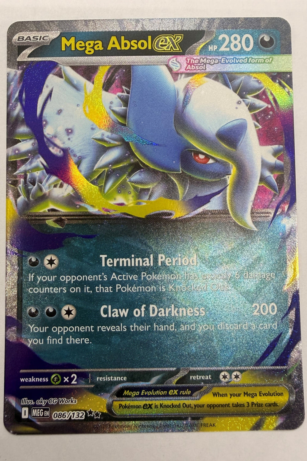 Mega Absol ex 086/132 - Double Rare NM