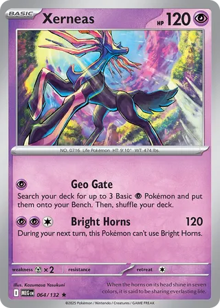 064/132 Xerneas - Rare Reverse Holo