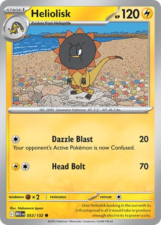 053/132 Heliolisk - Common Reverse Holo