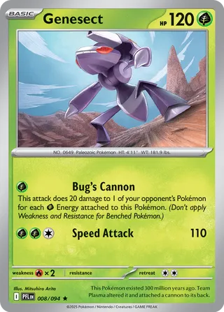 008/094 Genesect - Rare Reverse Holo