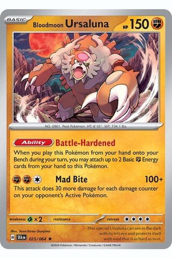 025/064  Bloodmoon Ursaluna - Rare