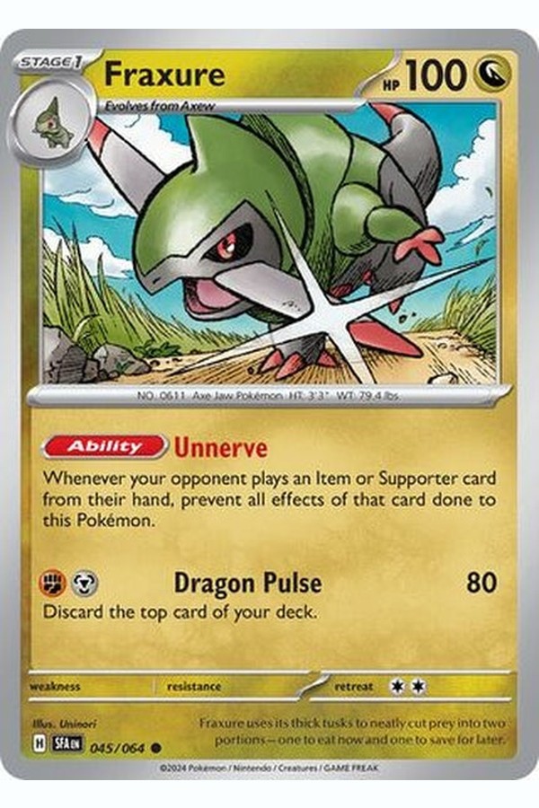 045/064  Fraxure - Common Reverse Holo