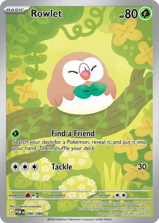 090/088 Rowlet - Illustration Rare