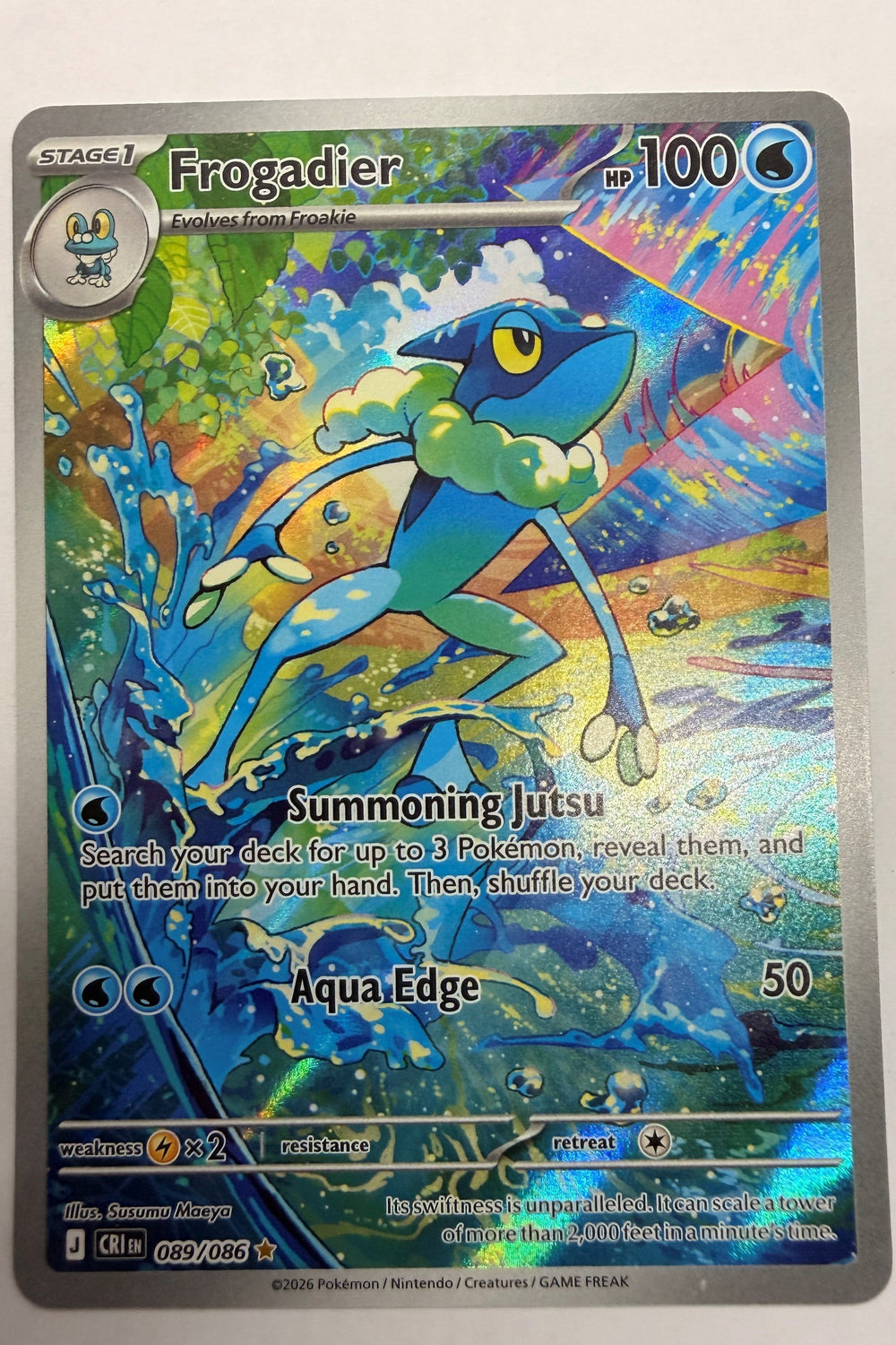 Frogadier 089/086 Illustration Rare NM - Chaos Rising