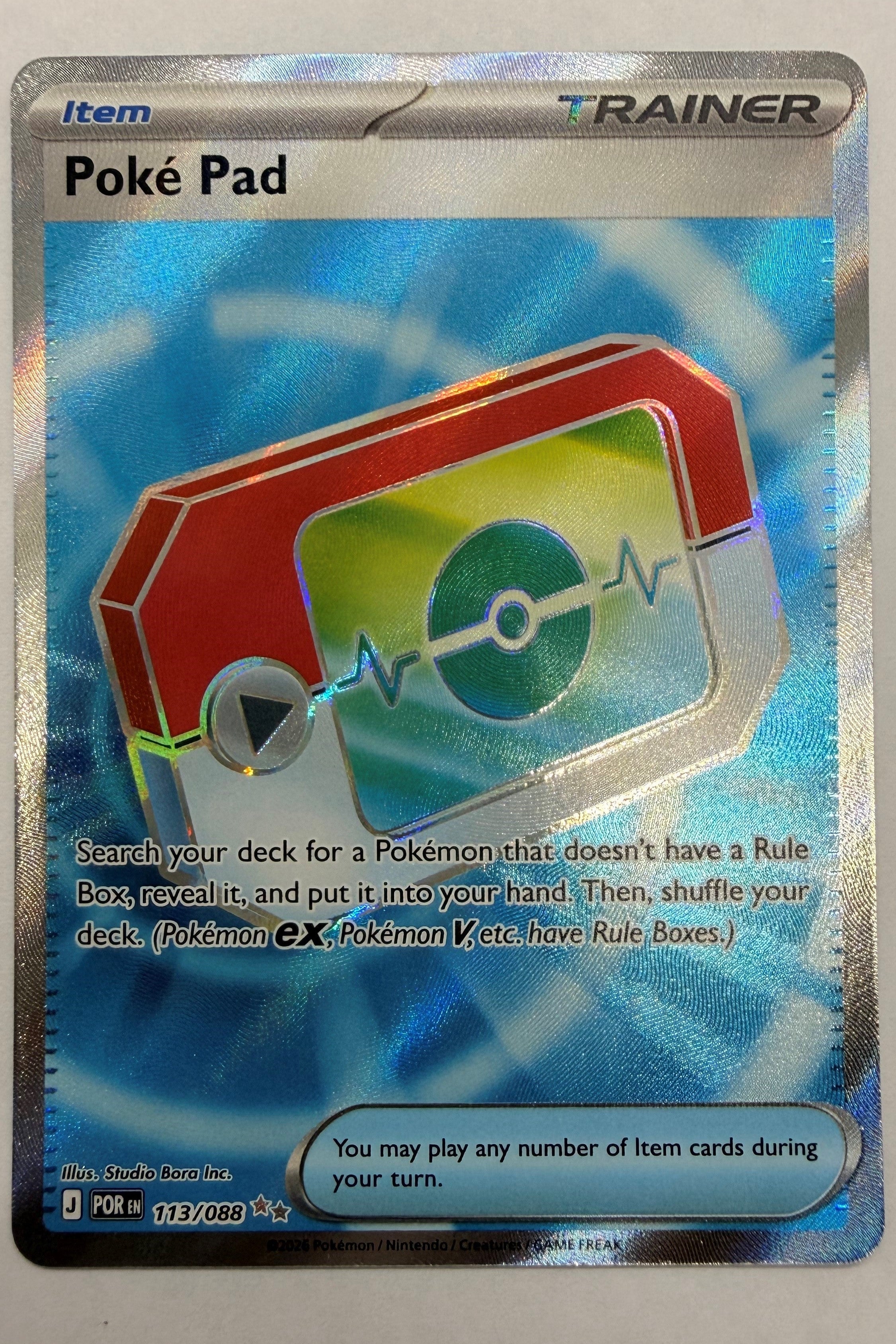 113/088 Poké Pad - Ultra Rare