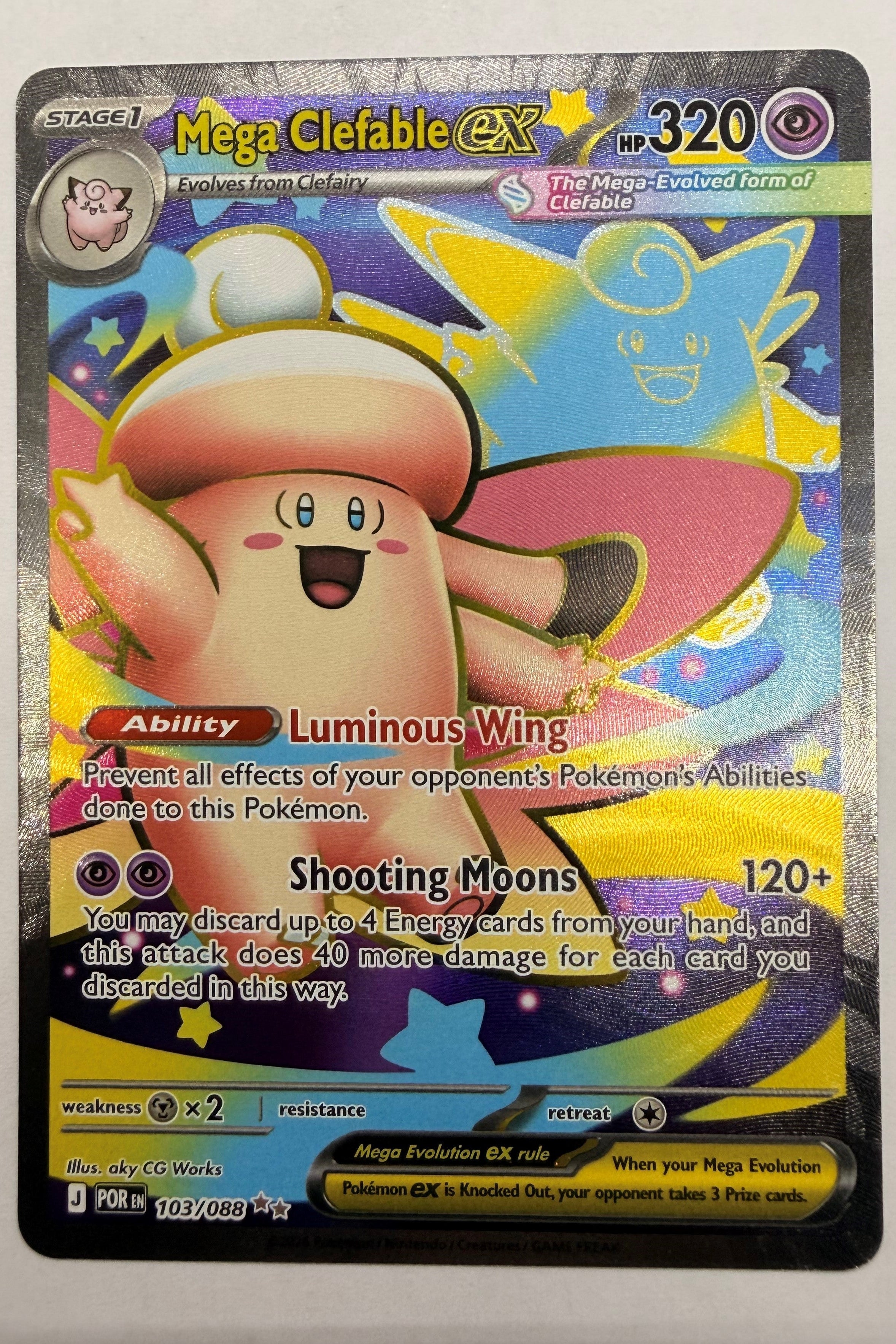 103/088 Mega Clefable ex - Ultra Rare