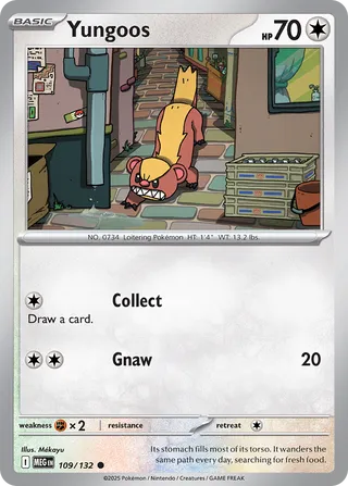109/132 Yungoos - Common Reverse Holo