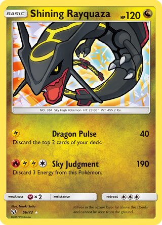 56/73 Shining Rayquaza - Rare Shining