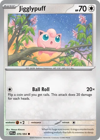 076/094 Jigglypuff - Common Reverse Holo
