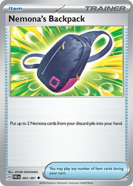 083/091 Nemona's Backpack - Uncommon Reverse Holo