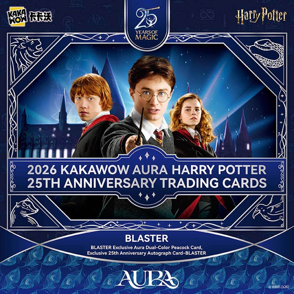 Kakawow AURA Harry Potter 25th Anniversary Trading Cards Blaster Box