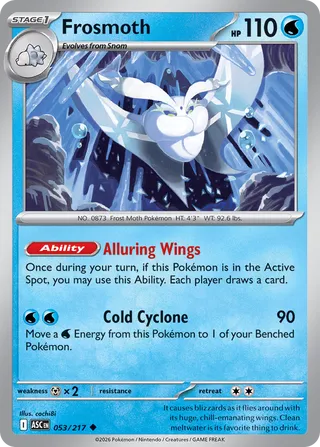 053/217 Frosmoth - Uncommon Reverse Holo
